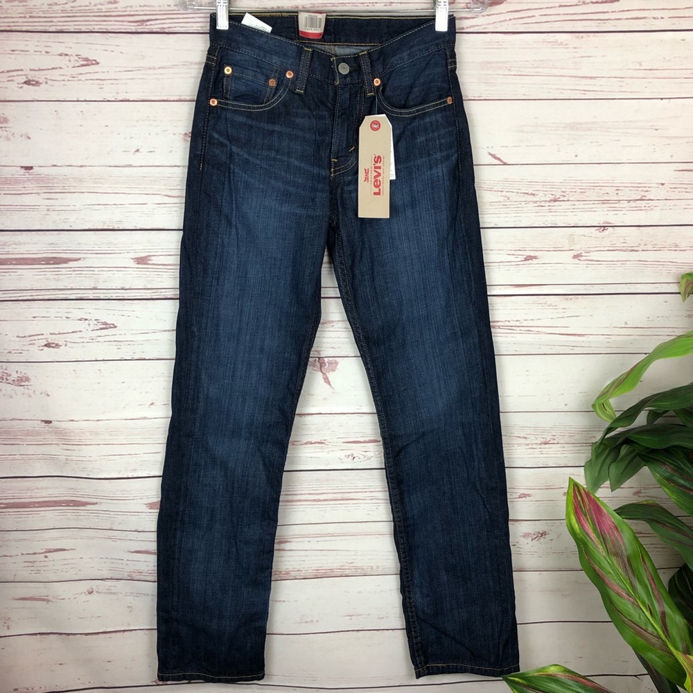 LEVI’S 514 Straight Jeans medium-dark wash 26x29